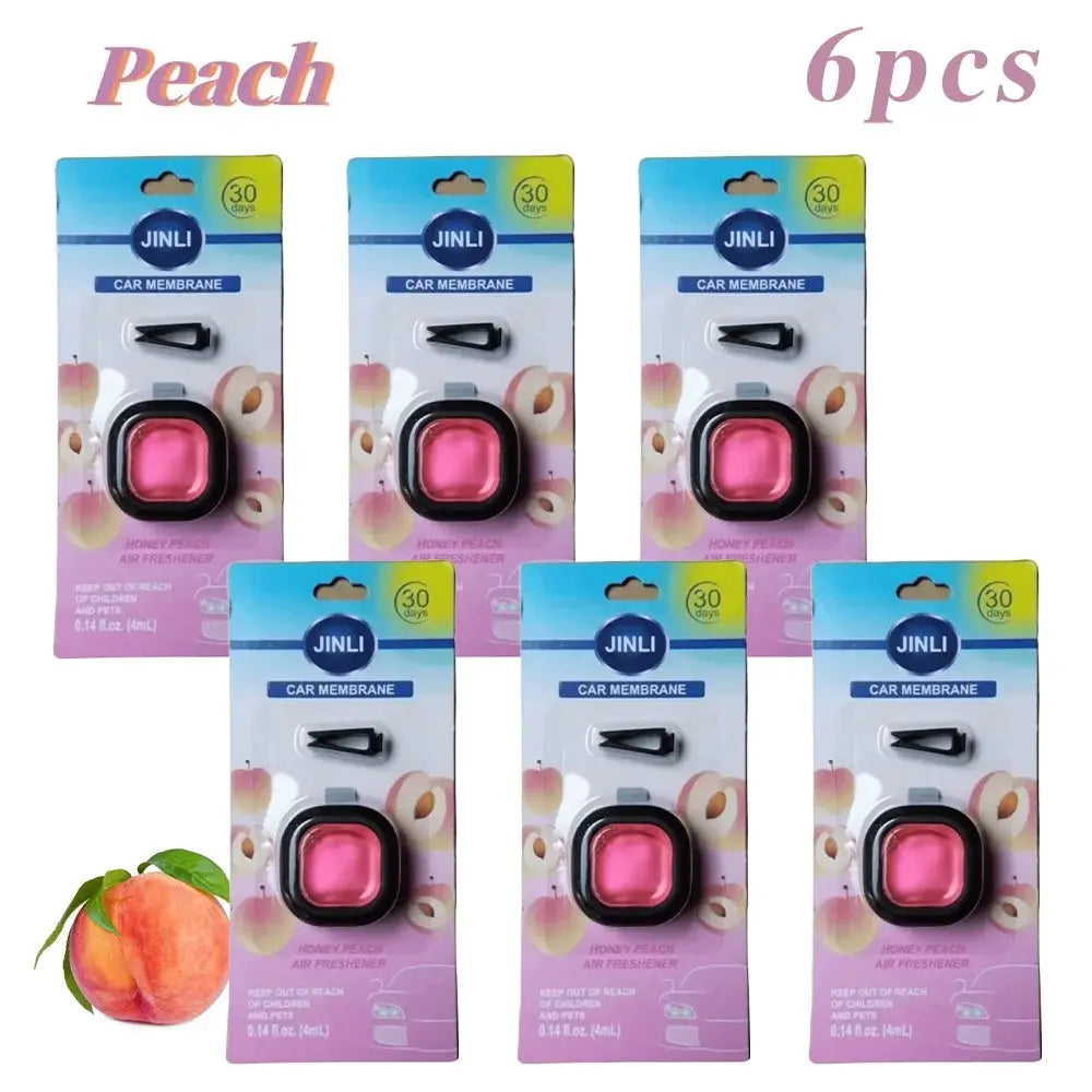 Long-Lasting Car Air Freshener Vent Clip With Essential Oil Scent Odor Eliminator Alcohol-Free 0.14oz