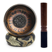 Tibetan Singing Bowl Set Lotus Design For Meditation Yoga Relaxation Chakra Healing Prayer And Mindfulness Gift