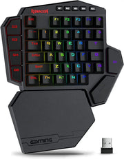 Redragon K585 PRO wireless one-handed mechanical keyboard with 42 keys, RGB, 7 macro keys, detachable wrist rest