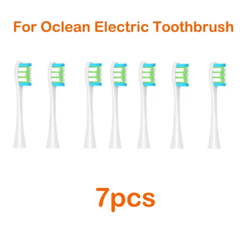 Oclean Flow Replacement Brush Heads Soft DuPont Tynex Bristles 7 Pack for Sonic Toothbrushes Gentle Plaque Removal