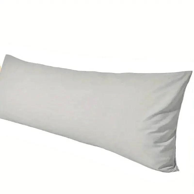 Luxurious body pillow cover, 1pc, 20x54 inches, double brushed polyester, white