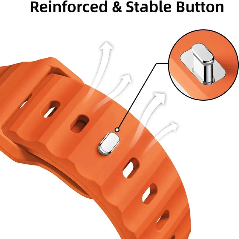 Strap For Apple Watch Band 49mm 44mm 45mm 41mm 40mm 42mm 38mm Soft Silicone sport Bracelet iwatch Serise 8 7 SE 6 5 9 Ultra 49mm