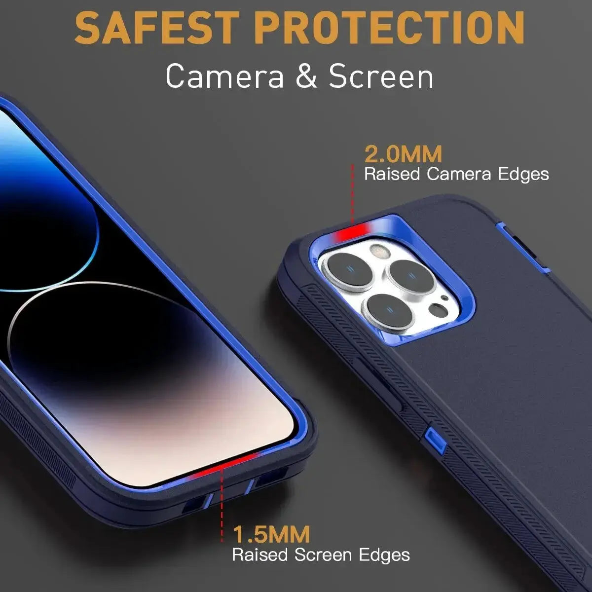 ArmorGuard ProShield 3in1 Heavy Duty Armor Shockproof Case For iPhone 16 Pro Max Dustproof Protection