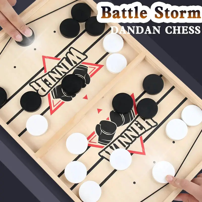 Table Hockey Paced Sling Board Puzzle Game For Parties Desktop Battle Interactive Toys For Children And Family Fun