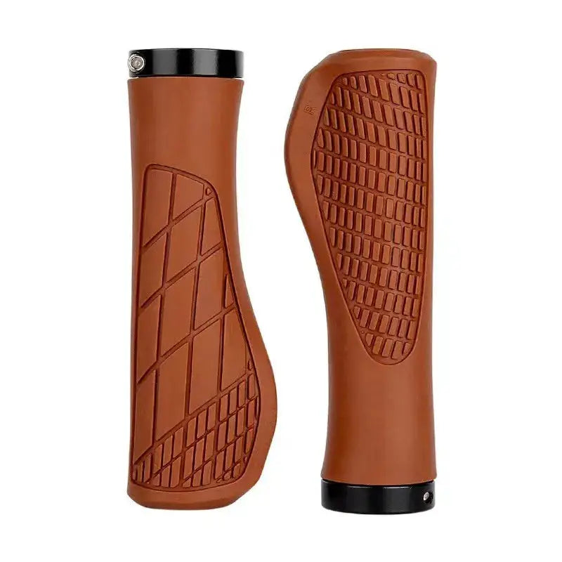 MTB Bike Handlebar Grips Anti Skid Comfortable Soft Rubber Lockable Pair For Mountain Cycling