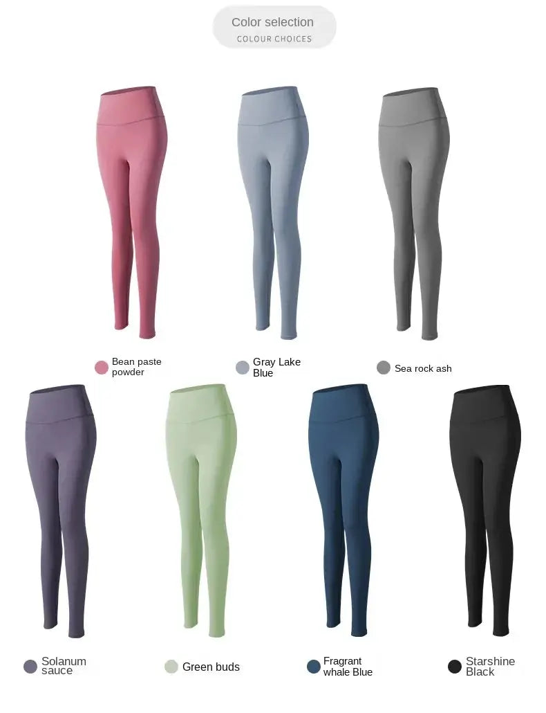 UPF50+ women yoga leggings in eight color options with high-waist hip-lifting design by Simples Market