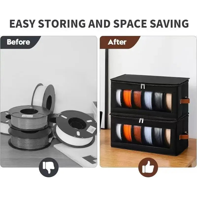 Moisture Resistant Filament Storage Bag For 3D Printing Filament Storage Container Organizer For Home Office Workshop