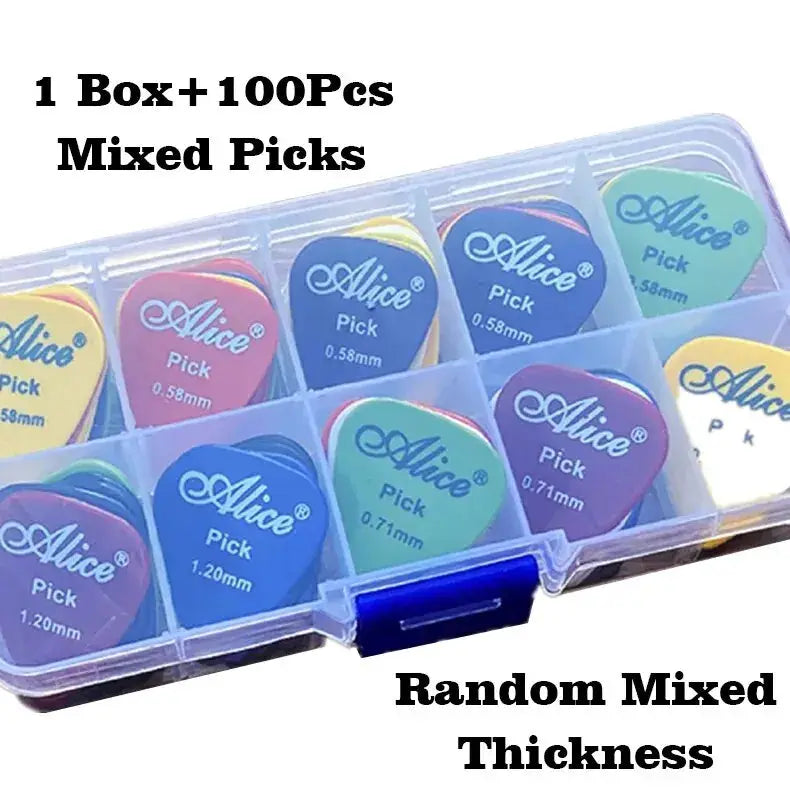 Multicolor ABS Guitar Picks 50 Or 100 Pack Mixed Colors For Acoustic Electric Guitars Bass And Ukulele