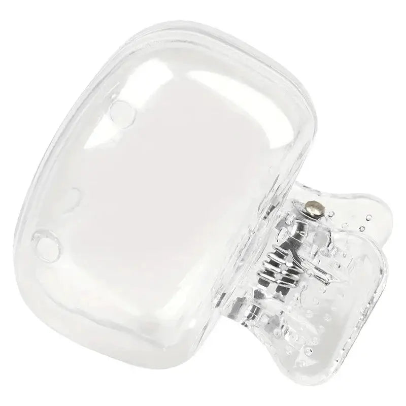 2-pack toothbrush head covers in clear plastic travel protector caps by Simples Market