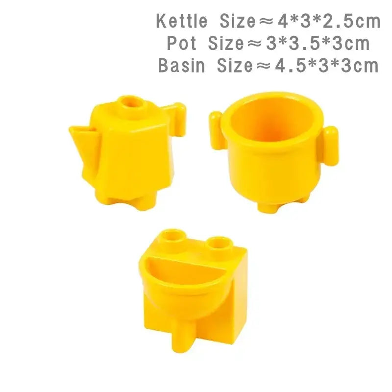 Big Building Blocks Play House Furniture Accessories Indoor Bed Compatible Large Bricks Assemble Toys For Kids Gift