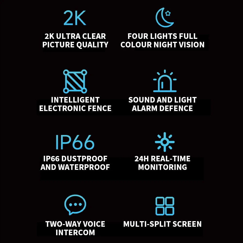 Xiaomi Mijia AW300 outdoor camera, 2K IP66 weatherproof with full-color night vision, Simples Market