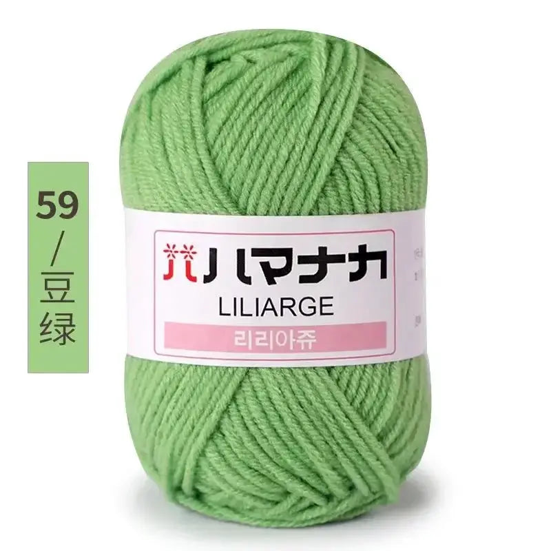 Milk Sweet Soft Cotton Baby Yarn Bamboo Blend Velvet Thick Wool For Hand Knitting And Crochet DIY Sweaters