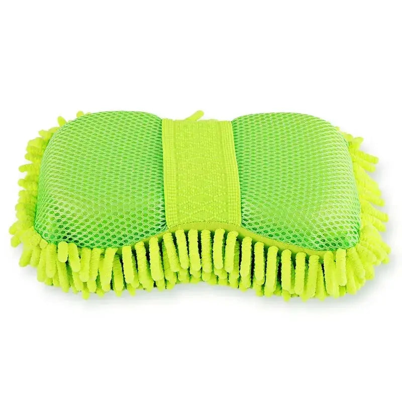 AutoGlow Microfiber Car Washer Sponge Ergonomic Glove Design For Scratch Free Detailing