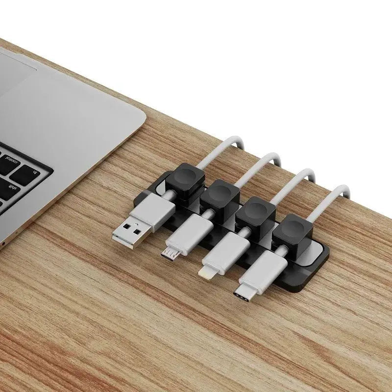 MagnoClip Magnetic Cable Clips Under Desk Cable Management System For Tidy Wires And Easy Access