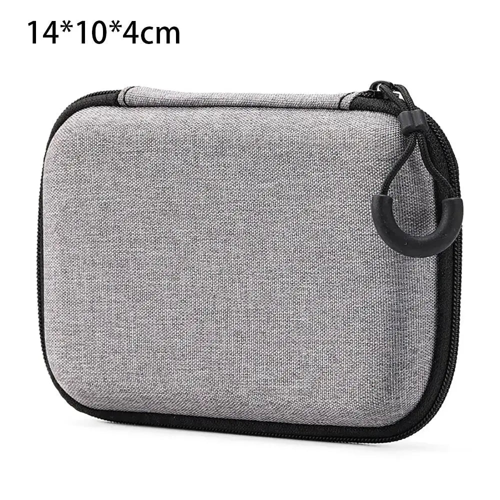 NovaGuard EVA Storage Bag Pouch Compact Zipper Case For AirPods Earphones Phones And Charging Cables