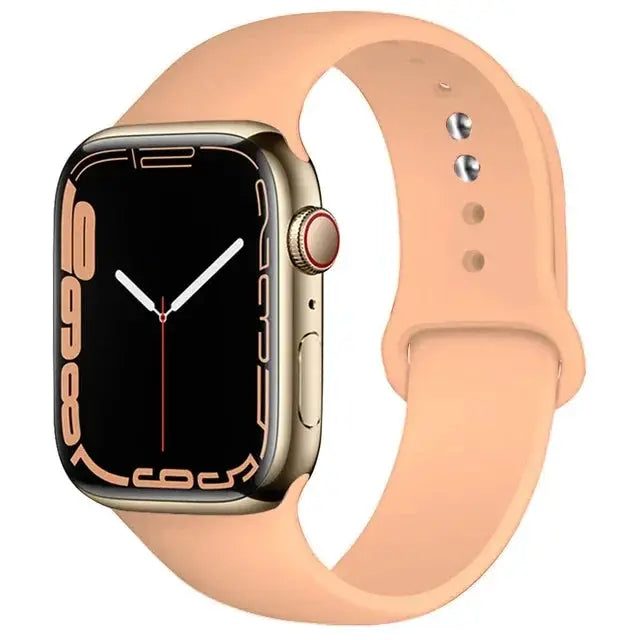 Silicone Band For Apple Watch straps 49mm 40mm 44 mm 45mm 46mm 42mm 41mm 38mm sports bracelet iWatch series 10 9 8 3 SE ultra 2