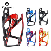 West Biking Colorful Gradient Bicycle Water Bottle Cage Ultralight for MTB and Road Bikes Durable PC Plastic Holder