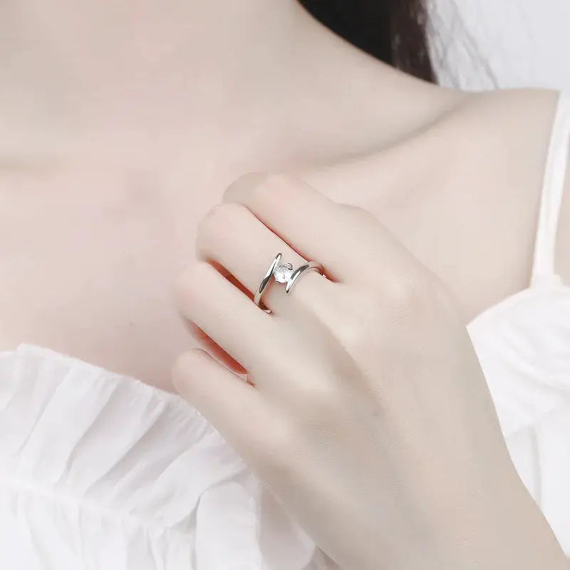 925 Sterling Silver Ring For Women Zircon Jewelry Luxury High Quality Gift For Wedding Party