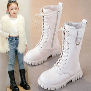 LumiKids Zipper Baby Girl Boots Warm Thick Sole For Autumn Winter Comfort And Style