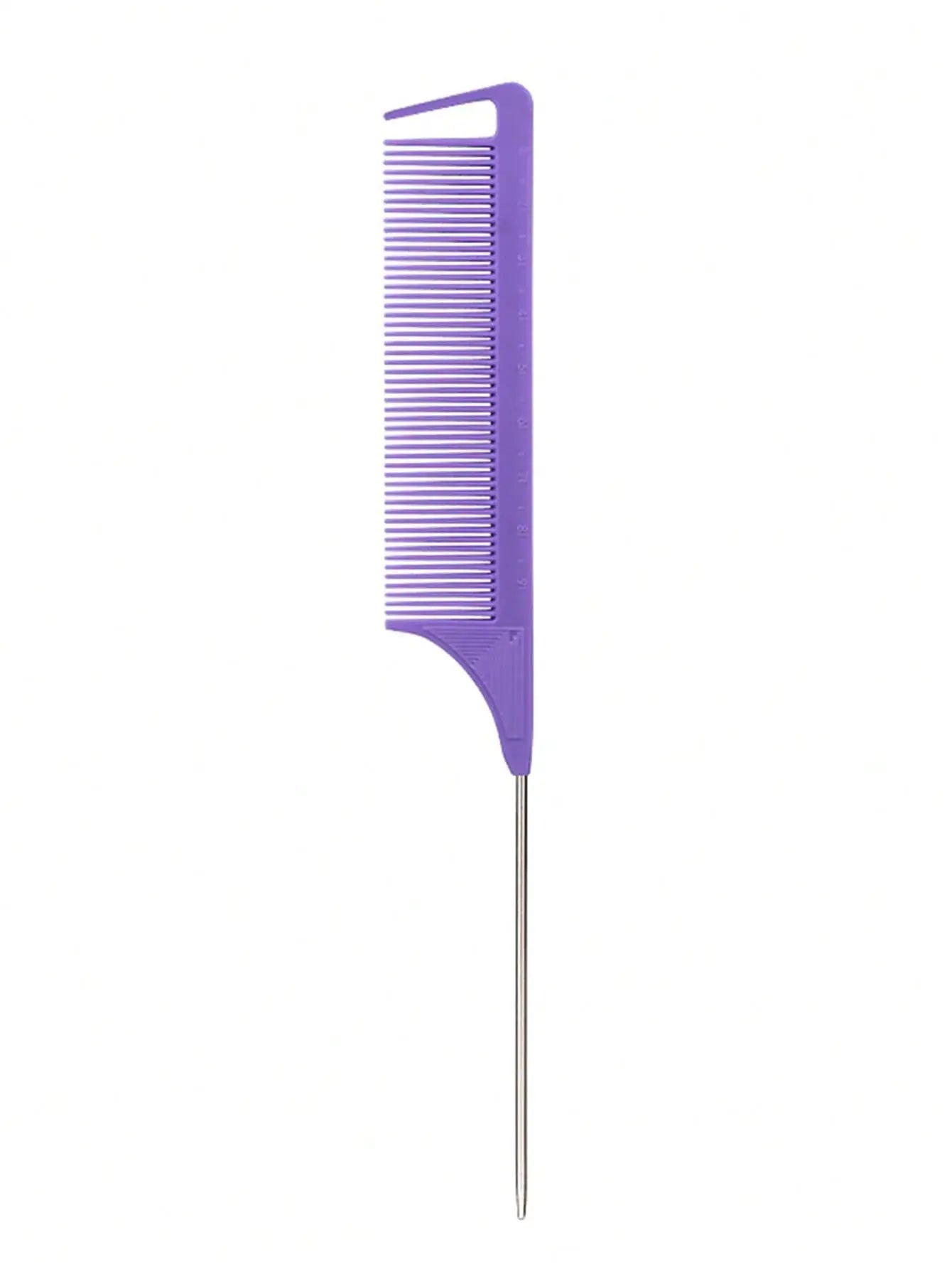 Stainless Steel Pointed Tail Hair Comb For Professional Salon Styling And Wig Maintenance