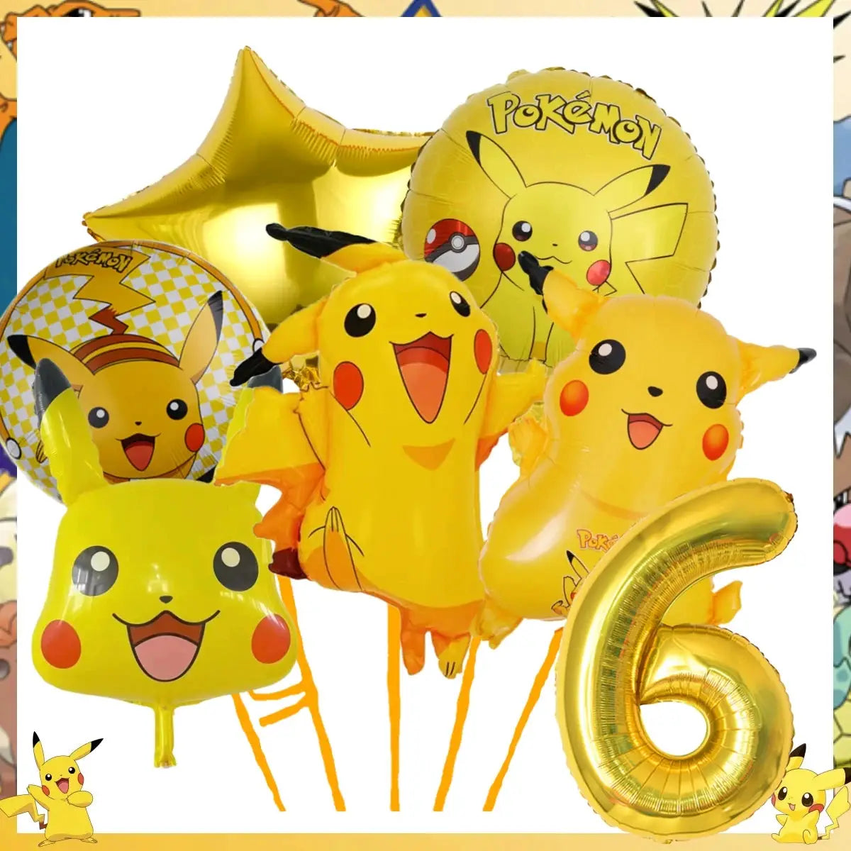 Pokemon Pikachu Birthday Party Decor Set Disposable Tableware Tablecloth Cups Plates Napkins Balloons Baby Shower Kids