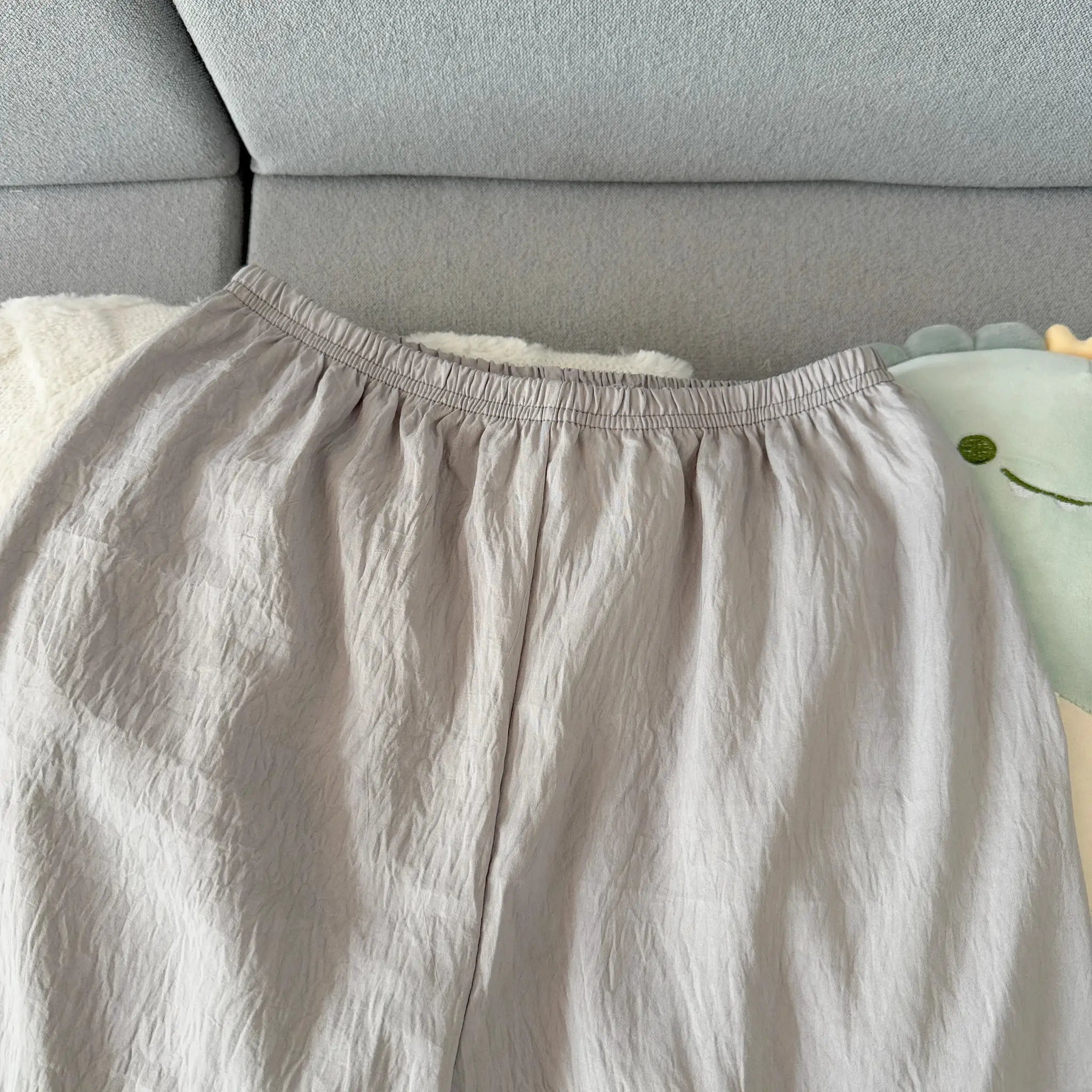 Youth Men's Slim Fit New Pajama Set Solid Color Short Sleeve Lapel Top and Elastic Shorts Pajamas Summer Loungewear Sleepwear