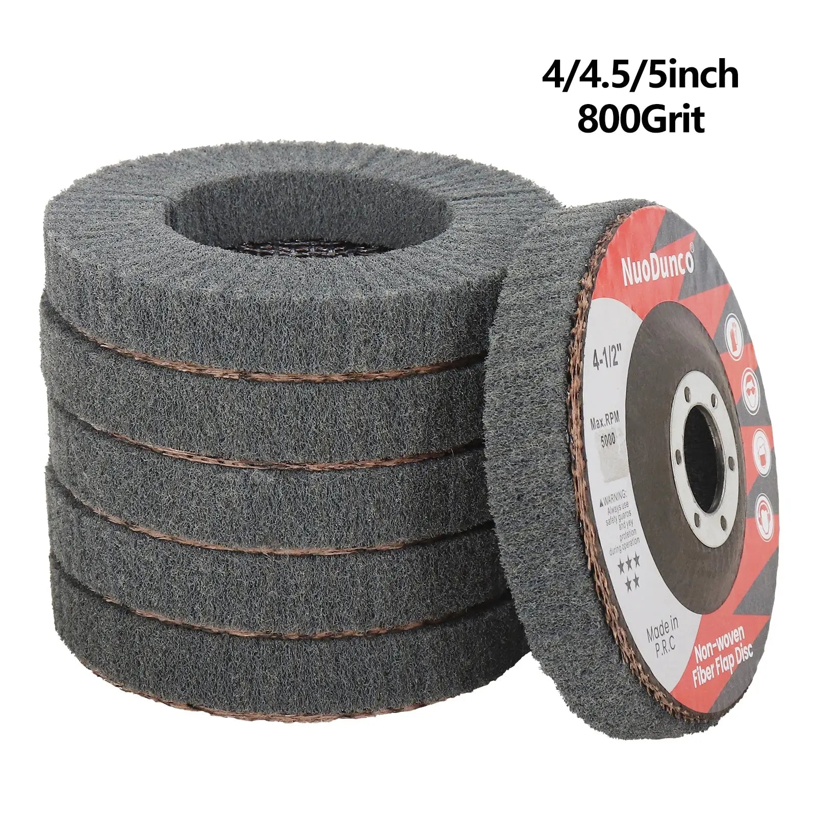 SIFANG Nylon Fiber Flap Polishing Wheel Disc 4 Inch 4.5 Inch 5 Inch 600 Grit for Angle Grinder Wood Metal Buffing