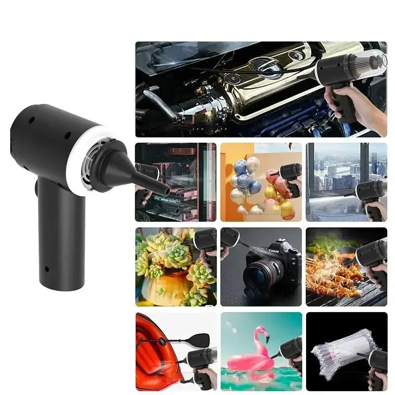 9000Pa Wireless Car Vacuum Cleaner With USB Charging 1200mAh Portable Mini Wet And Dry Cleaning