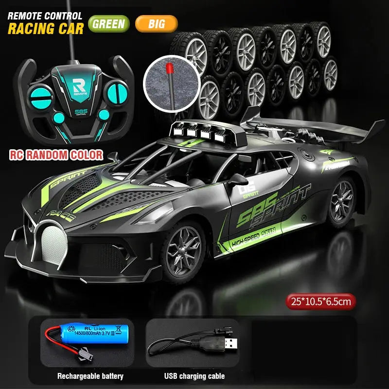 RC Car 4 Channel High Speed Remote Control Drift Racing Car Electric Sportscar Toy For Boys Kids Birthday Gift