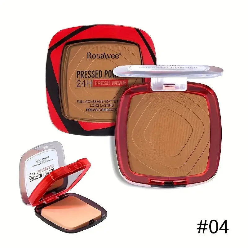GlowGuard Matte Full Coverage Powder Foundation With Puff Oil Control 24 Hour Fresh Wear For All Skin Types