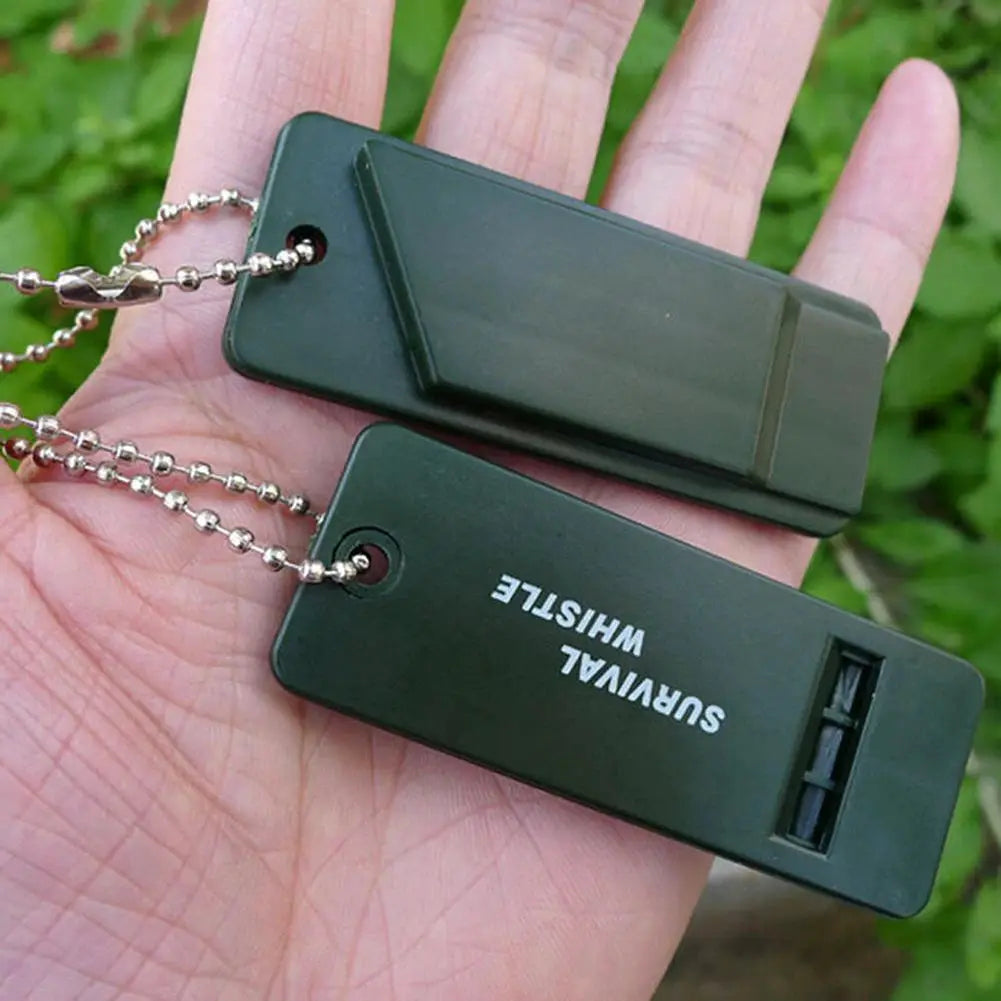 Three Frequency High Decibel Survival Whistle For Outdoor Hiking Camping Hunting Emergency Signaling Tool