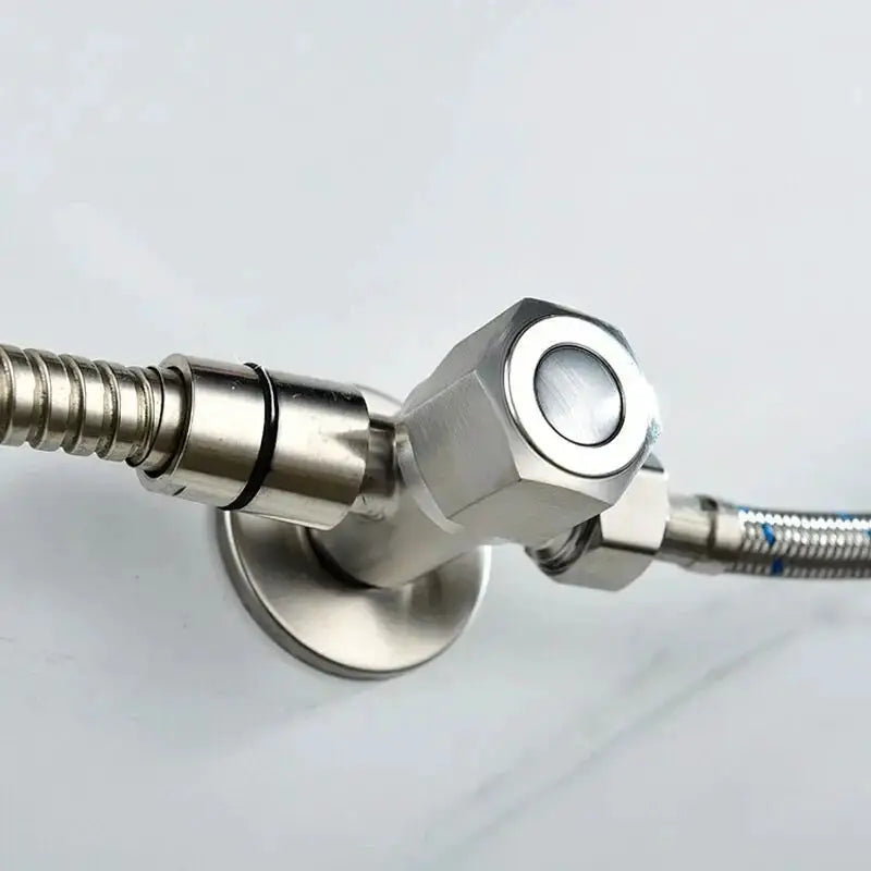 Stainless steel bathroom two-way angle valve with G1/2 threaded water inlet, Simples Market