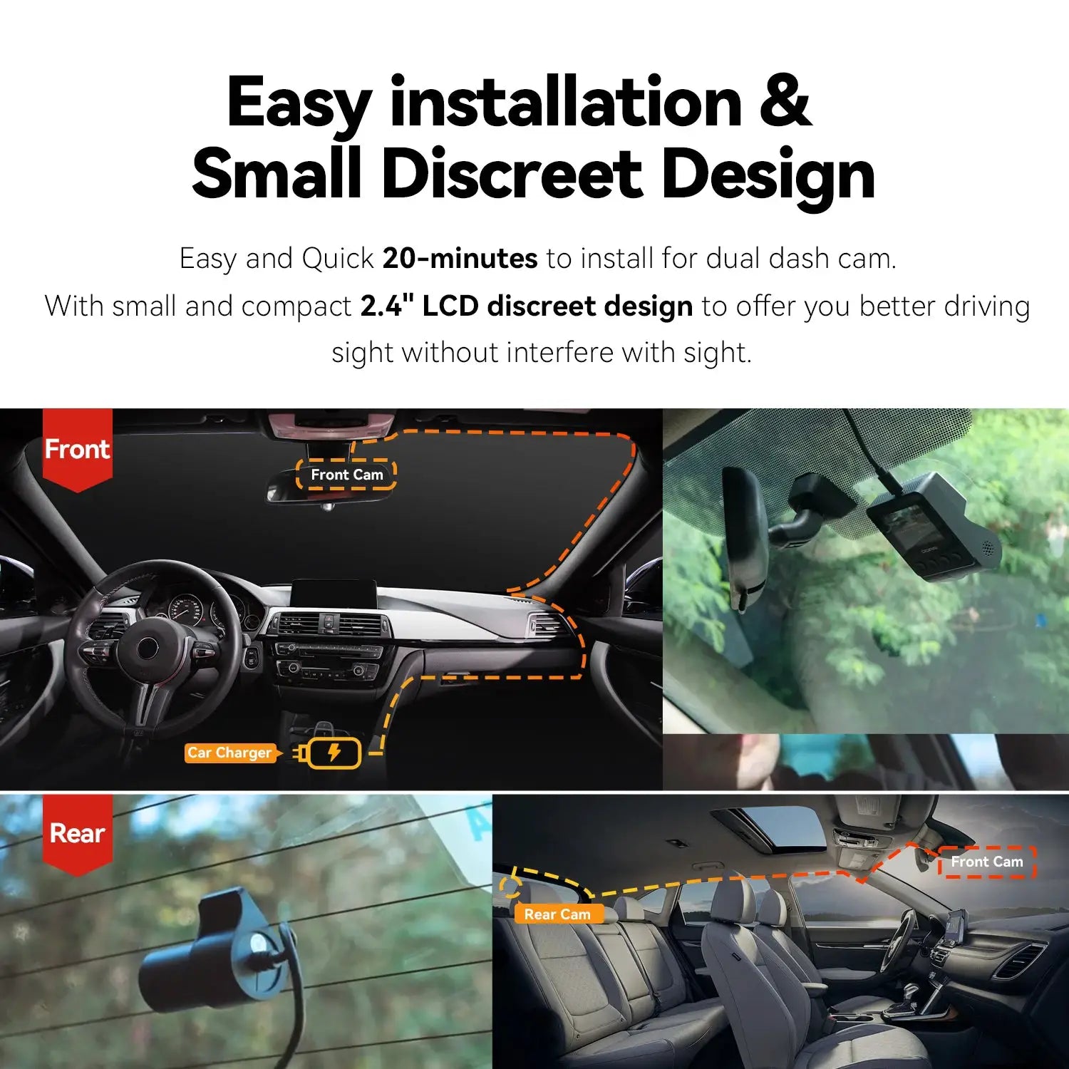 Simples Market DDPAI Z40 dash cam with Sony IMX335 sensor, 1944P HD video, GPS, 360-degree rotation, WiFi