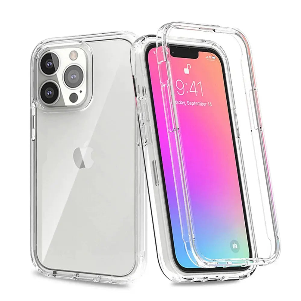 NovaShield 360 Full Body Clear Case For iPhone 17 16 15 14 13 12 11 Pro XS Max 7 8 Plus Shockproof Full Coverage