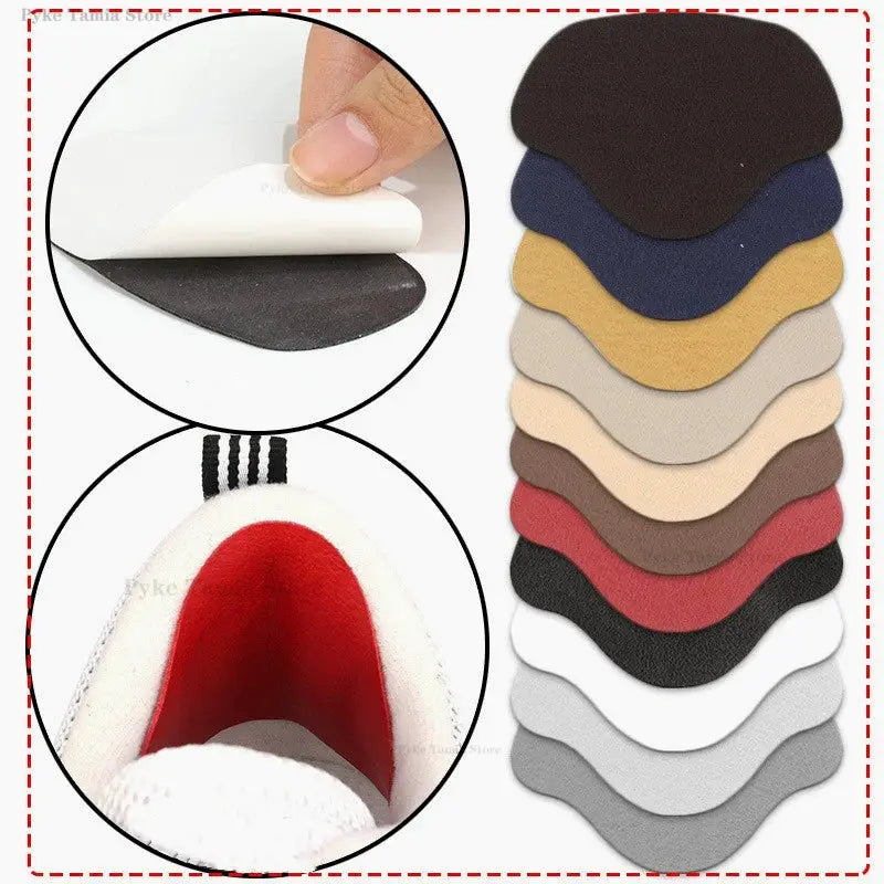 4Pcs Self Adhesive Microfiber Heel Patches For Shoes Insole Foot Care Pads For Men Women Athletic Sneakers
