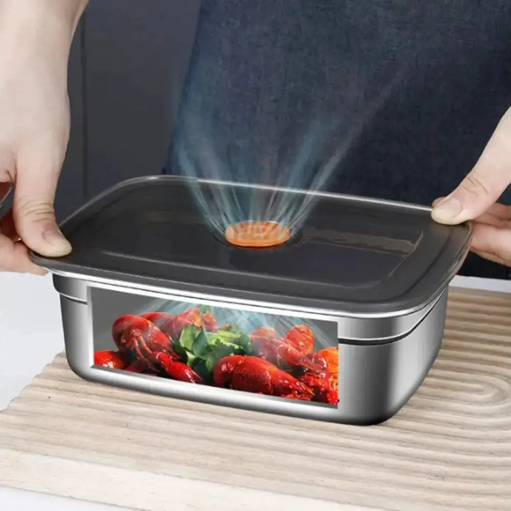 EverPack Stainless Steel Camping Lunch Box Sealed Leakproof Bento Box Microwave Safe Large Capacity