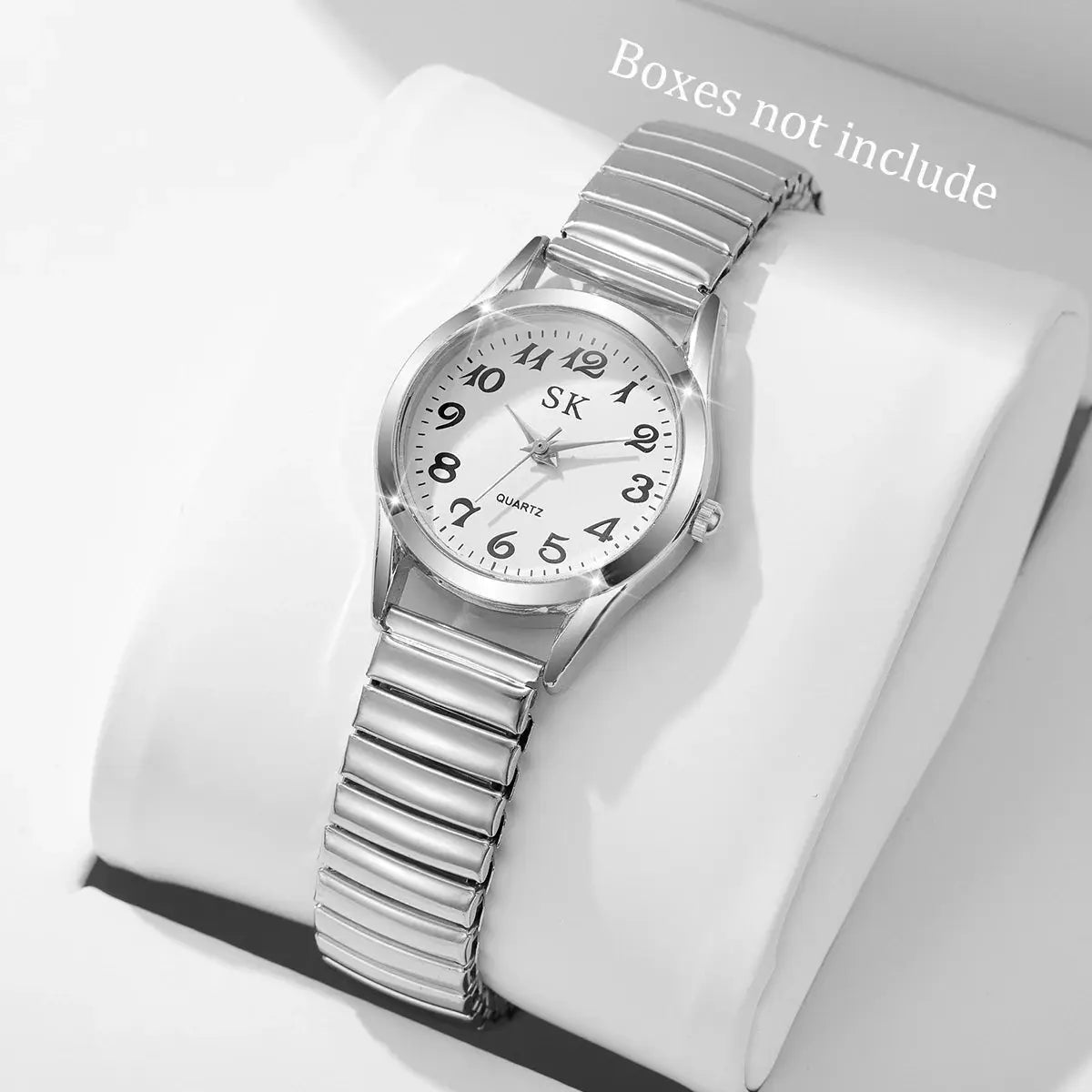 AuroraTime Elegant Small Dial Women Watch 28mm Quartz Movement With Elastic Strap For Everyday Wear