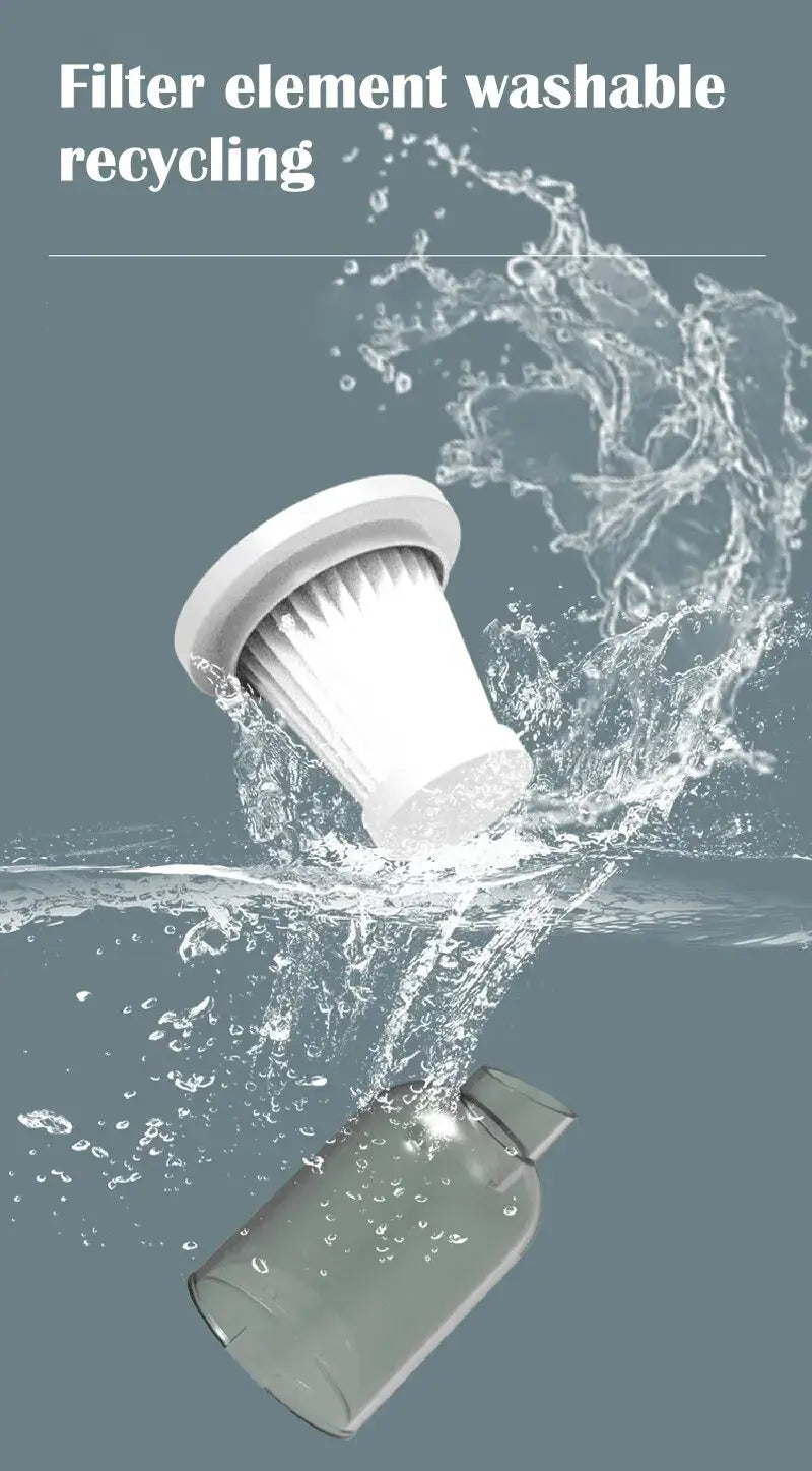 9000Pa wireless car vacuum cleaner USB charging 1200mAh portable wet/dry by Simples Market