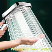 Adjustable Shower Head 3 Modes Rainfall High Pressure Water Saving