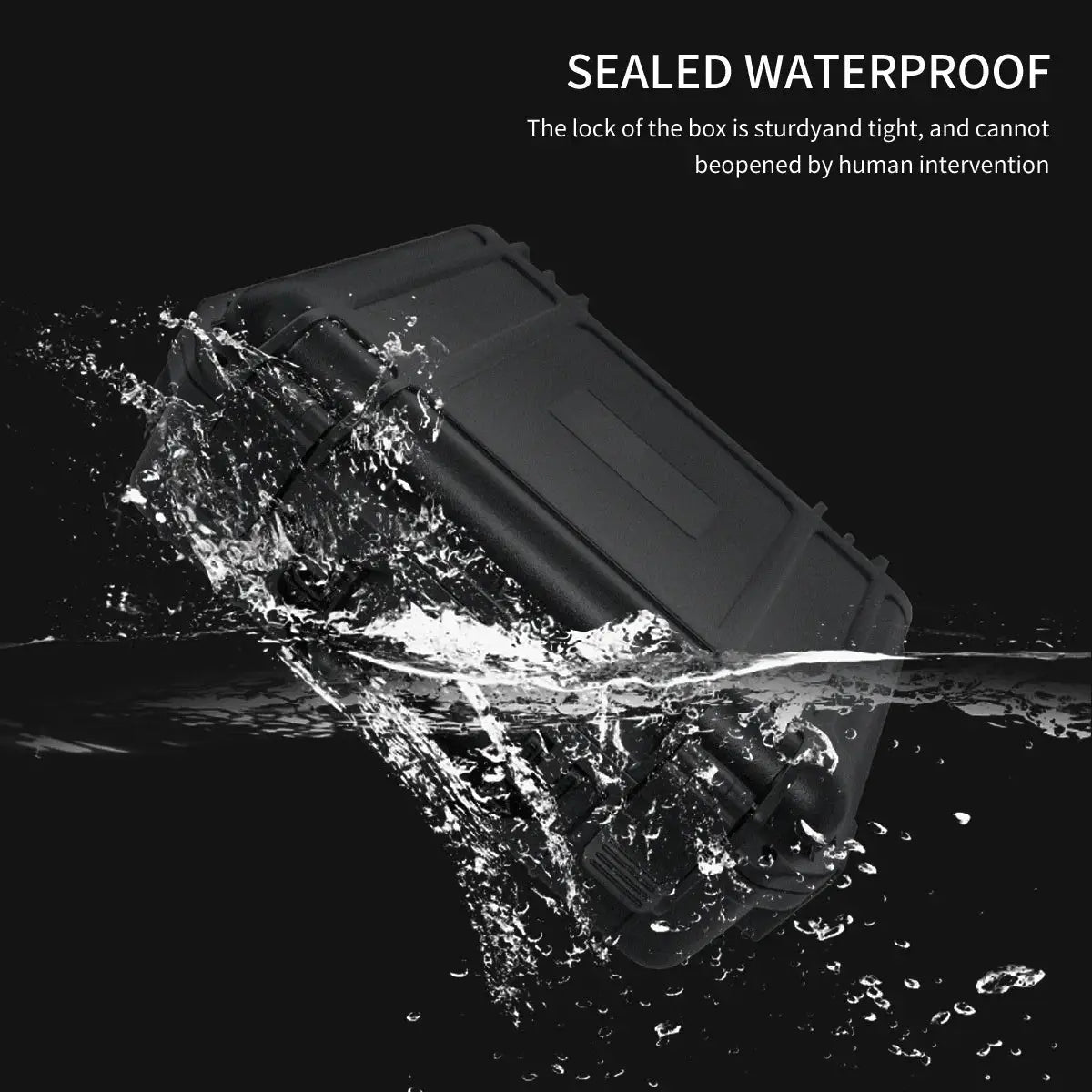 TimeGuard 8 By 15 Slot Watch Collection Storage Box Moisture Proof Mildew Resistant Thickened Plastic With Sponge Padding