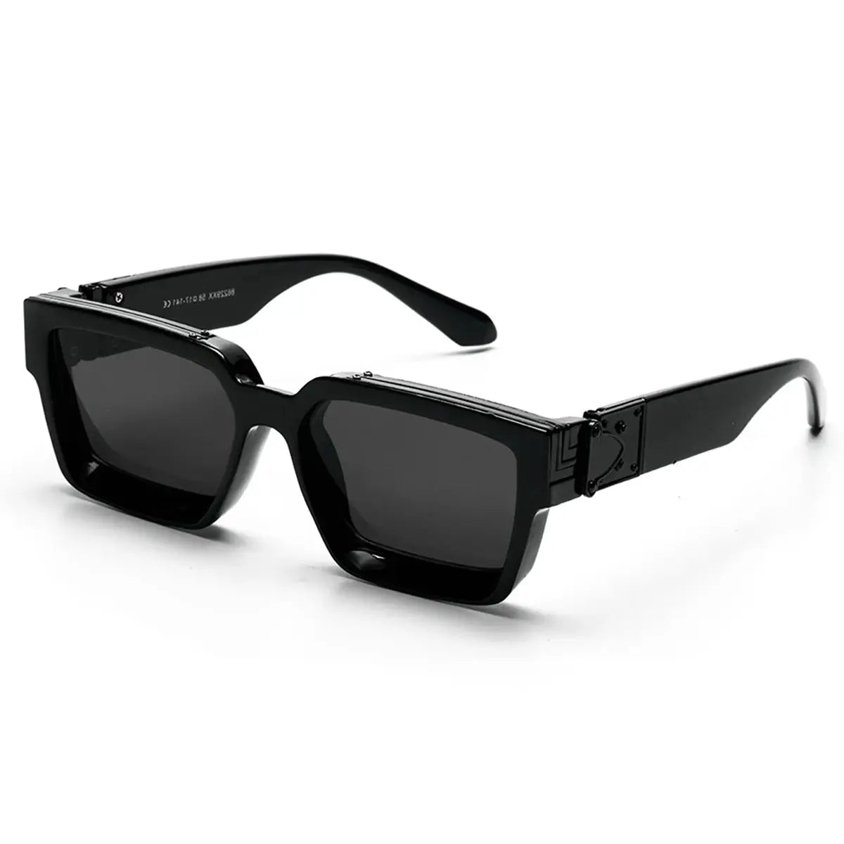 Ruiao Retro Black Millionaire Shades Sunglasses Unisex Designer Square Glasses UV400 Protection