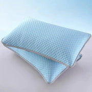 Blue Simples Market bean pillowcases, 2 pieces, breathable honeycomb fabric, 48x74 cm