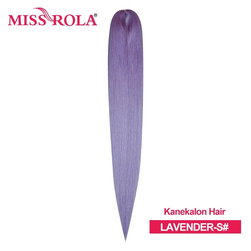 Miss Rola Kanekalon jumbo braiding hair in lavender, pre-stretched