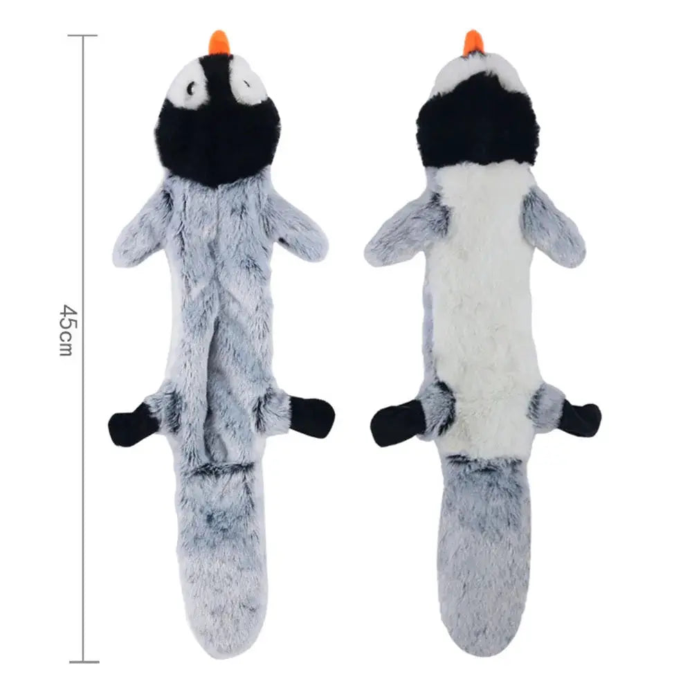 No Stuffing Simulated Animal Dog Toy With Squeakers Durable Plush Crinkle Squeaky Chew Toy For Fetching