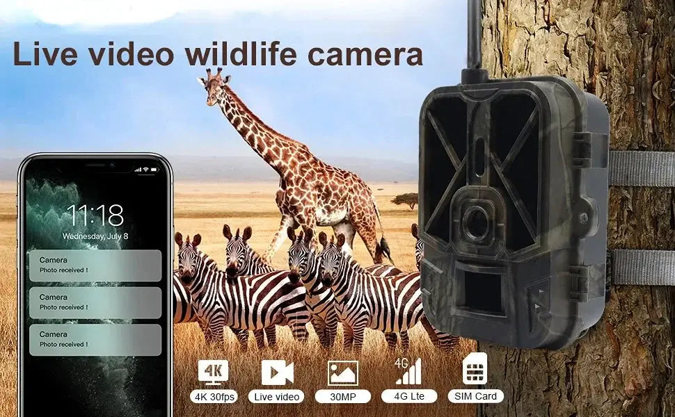 Simples Market night vision wildlife camera with 4G and 8000mAh battery