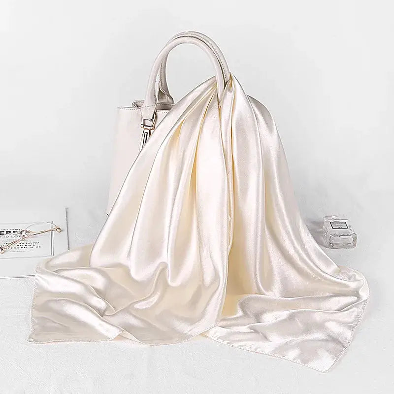 SatinLuxe 90x90 cm Satin Square Hijab Scarf For Everyday Modest Style And Elegant Wrap