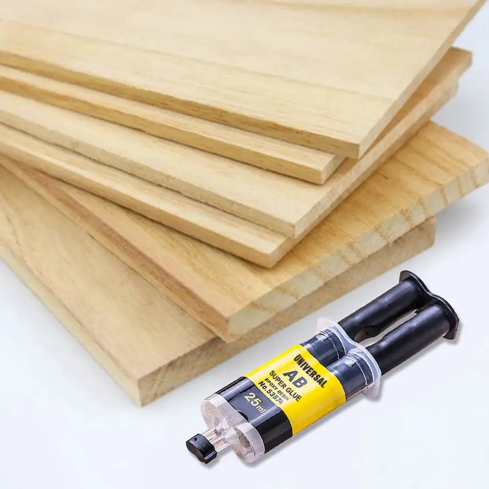 Two Part Epoxy Resin AB Glue Waterproof Fast Acting Adhesive For Wood Plastic Metal Glass Ceramic Repair Bonding