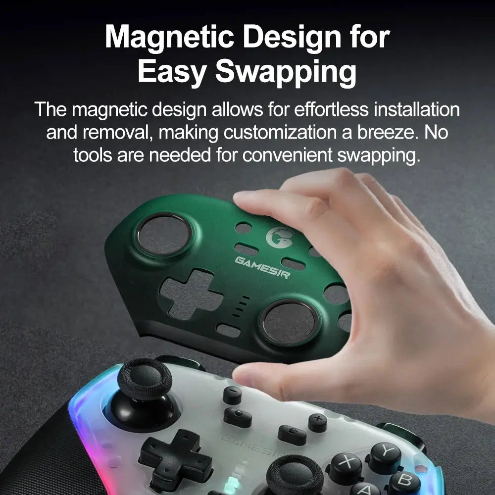 GameSir Super Nova Magnetic Faceplate For Wireless Gamepad Multicolor Shell Cover Front Top Case
