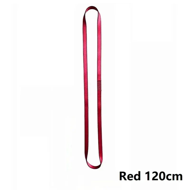 Rock climbing sling belt by Simples Market, red, 120cm, high-strength polyester