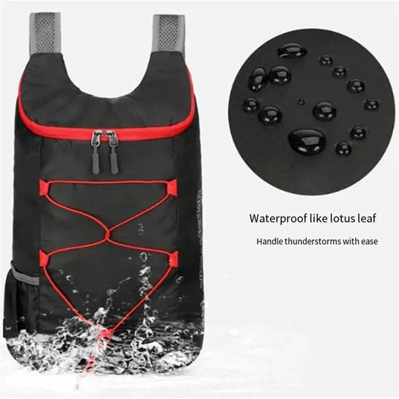 SummitGear Ultra Lightweight Folding Backpack Waterproof Nylon for Camping Hiking Travel Multifunctional